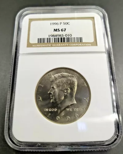 1996 P Kennedy Clad Half dollar Coin NGC MS67 Gem BU Certified 50c 