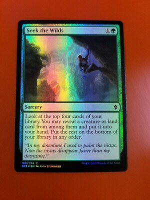1x Seek the Wilds | FOIL | Battle for Zendikar | MTG Magic Cards
