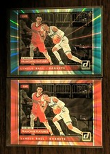 Lamelo Ball 2020-21 Donruss Franchise Features Holo Pink, Teal Laser #23 Hornets