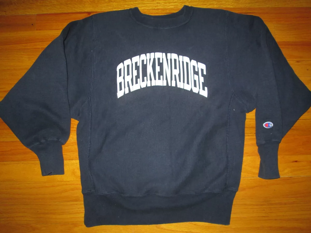 BRECKENRIDGE Vtg s Champion Reverse Weave CrewNeck Sweater sweat