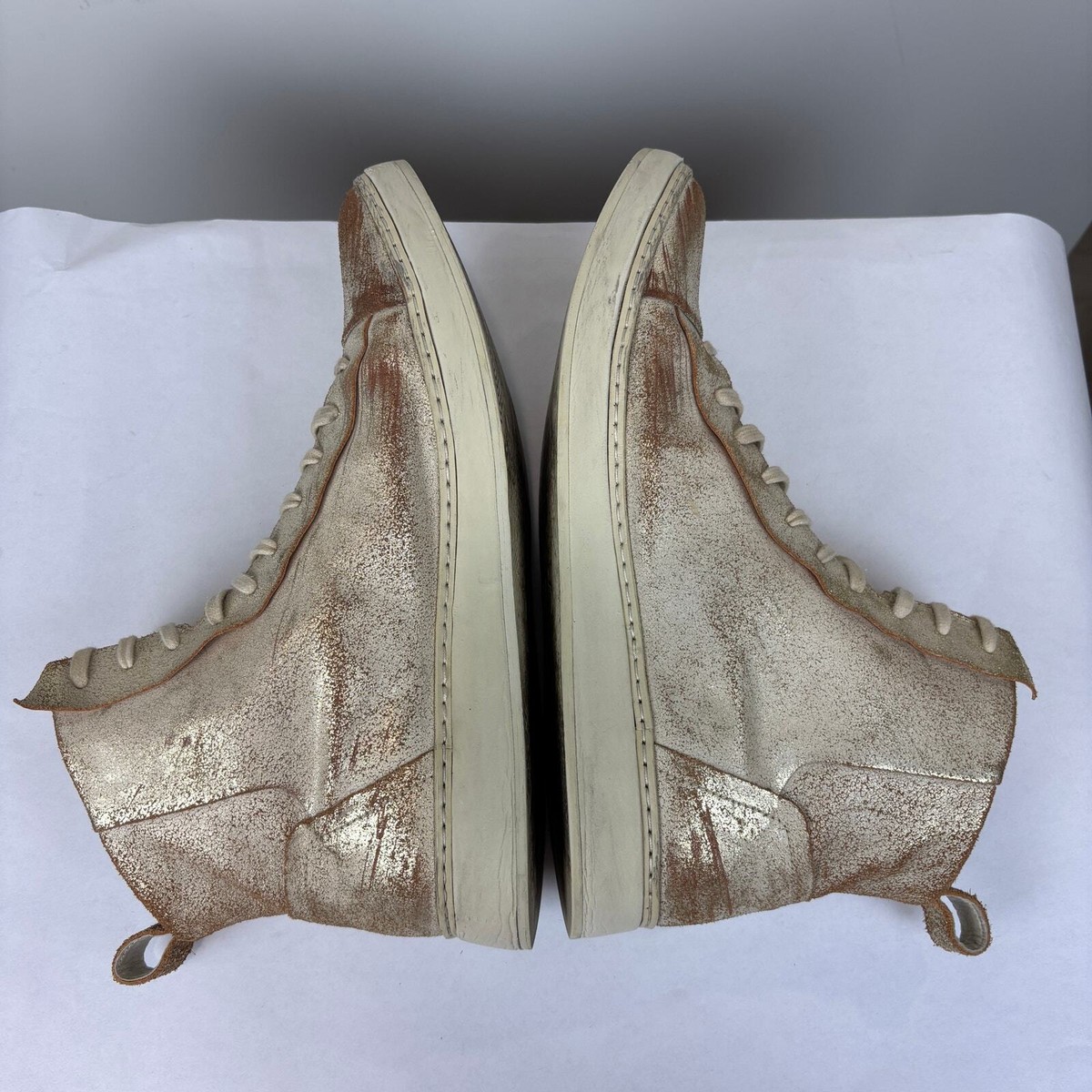 Rare John Varvatos 315 Deek Gold Sneaker Shoes Men display picture 3