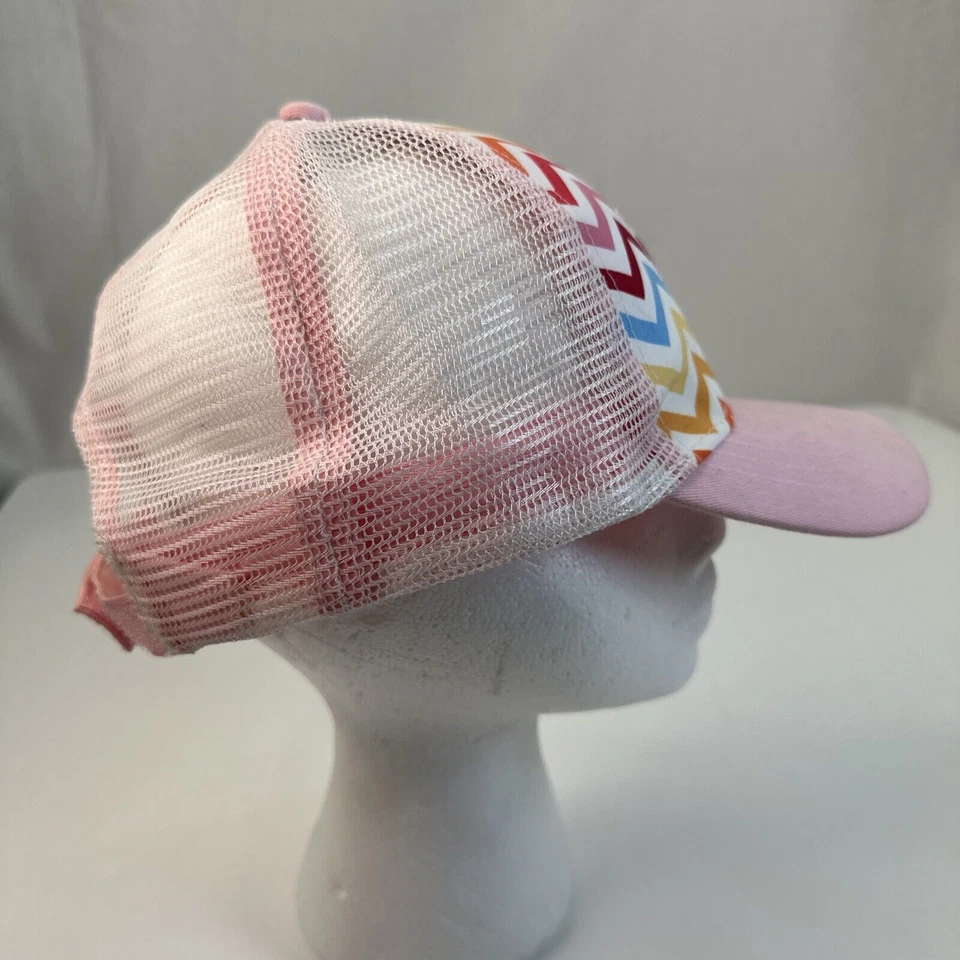 Gorra de béisbol ajustable Ariat rosa a rayas Foto 4 de 4