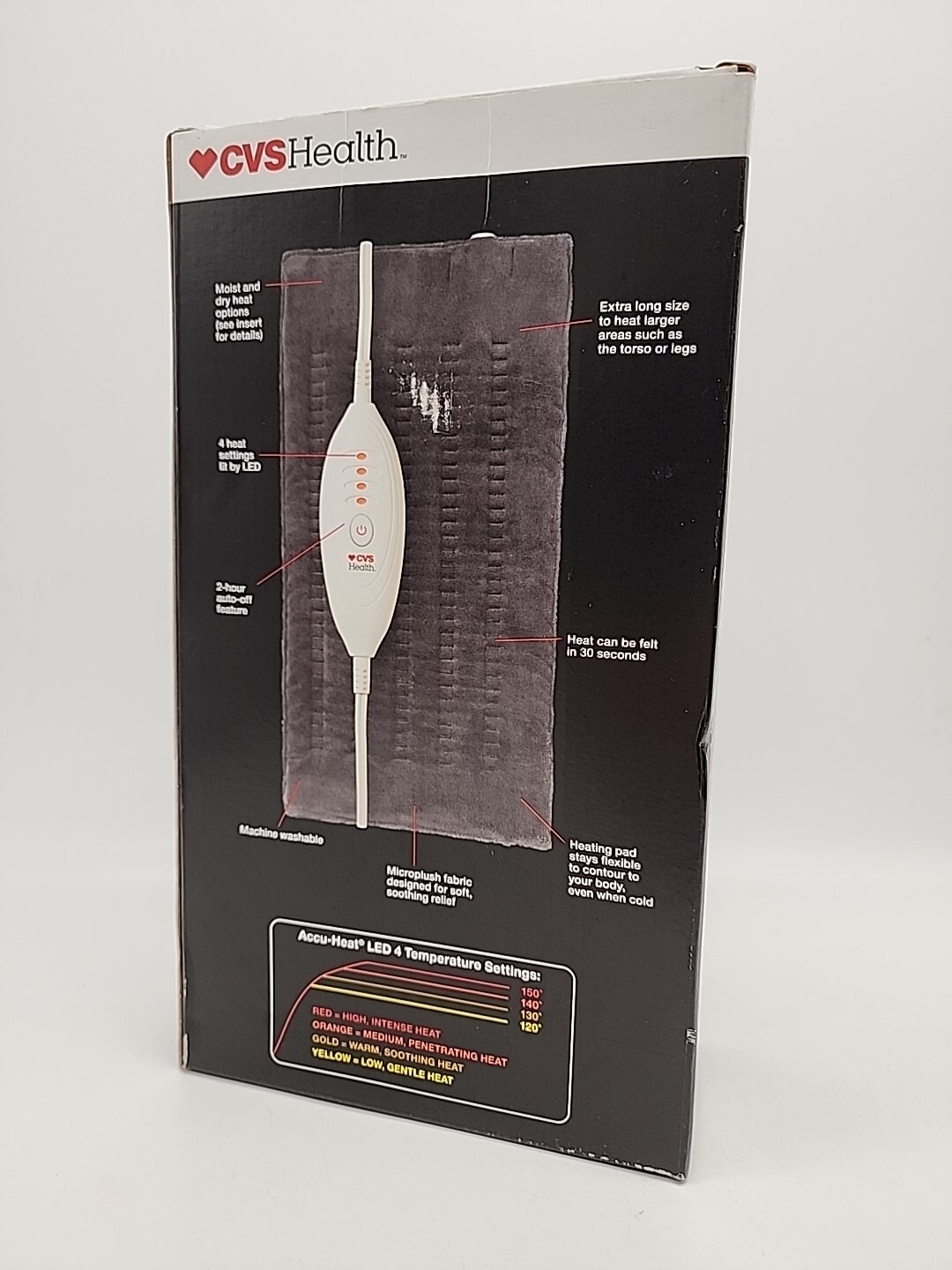 CVS Health Series 500 Extra Long Heating Pad New in Box eBay