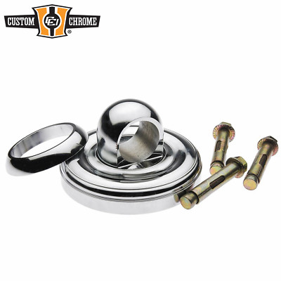 Chrome Hardened Steel Maximum Security Lockdown Kits W/Anchor Bolts For Padlock