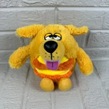 Jay At Play Yellow orange Puppy Dog Plush KooKoo Kennel Mushable No Sound