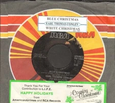 Conley, Earl Thomas - White Christmas/Blue Christmas 13905 Vinyl 45 rpm Record