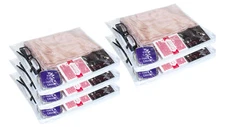5-Pack Clear Vinyl Zippered Storage Bags 11x9, Insert Pocket for Small Garments