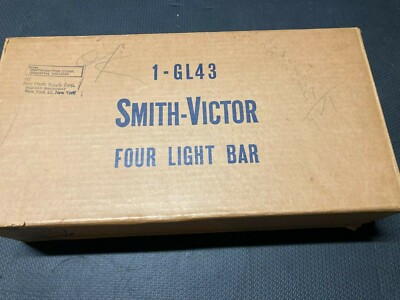Vintage Smith-Victor GL43 Movie 4 Light Bar, w/ Original Box Case