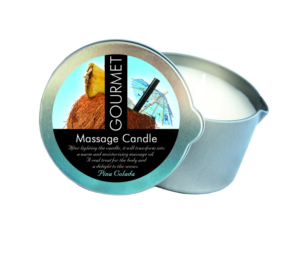(80€/L) Gourmet MASSAGEKERZE Pina Colada - 200ml - Massageöl