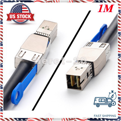 12Gbps Mini SAS HD High Density SFF-8644 to SFF-8644 External Cable 1M