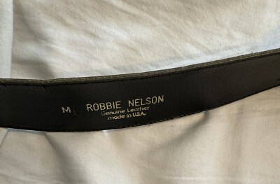 80s robbie nelson navy genuine leather belt size medium large Robbie Nelson Women main image 3