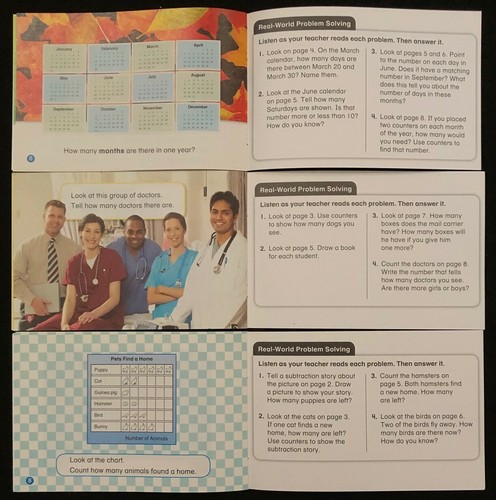 Kindergarten Math Readers -Real World (Math/Science & Math/Social Studies) ABOVE - 第 4/10 張圖片