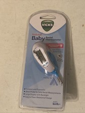 Vicks Pediatric Baby Rectal Thermometer Model V934 Professional Accuracy CASE