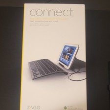 ZAGG connect Keyboard Folio Case Stand, Micro-USB, 7in Android Tablet, Black