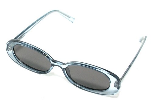 OTRA EYEWEAR Gina Sunglasses - Blue Frames - Gray Lenses - Oval