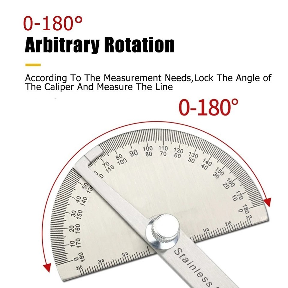 Machinist Ruler Protractors SAE Protractor Metalworking CNC ...