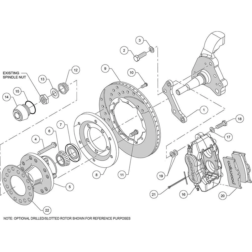 Wilwood 140-11021-DR FDLI Pro Series Front Disc Brake Kit, 1970-72 Fits Mopar - Изображение 3 из 4