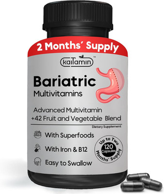 Bariatric Multivitamins with Iron & B12 For Post-Bariatric Surgery 120 Capsules