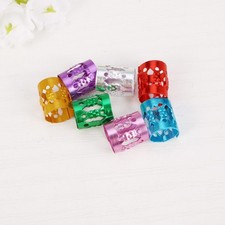 70Pcs Metallic Hair Braid Rings Durable Lightweight Dreadlock Cuffs for Styling