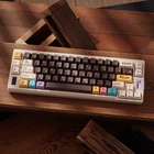 Mintcaps PBT Japanese Brown Keycap Set 129 Keys Cherry Profile Cute Keycaps Cust
