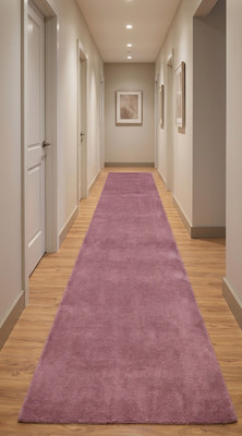 Mauve Runner Rug Hallway Carpet Long Modern Entryway Room Wool Tufted Floor Rug