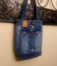 Girls Handmade Upcycled Tote Bag Purse Size Small Magnetic Closure