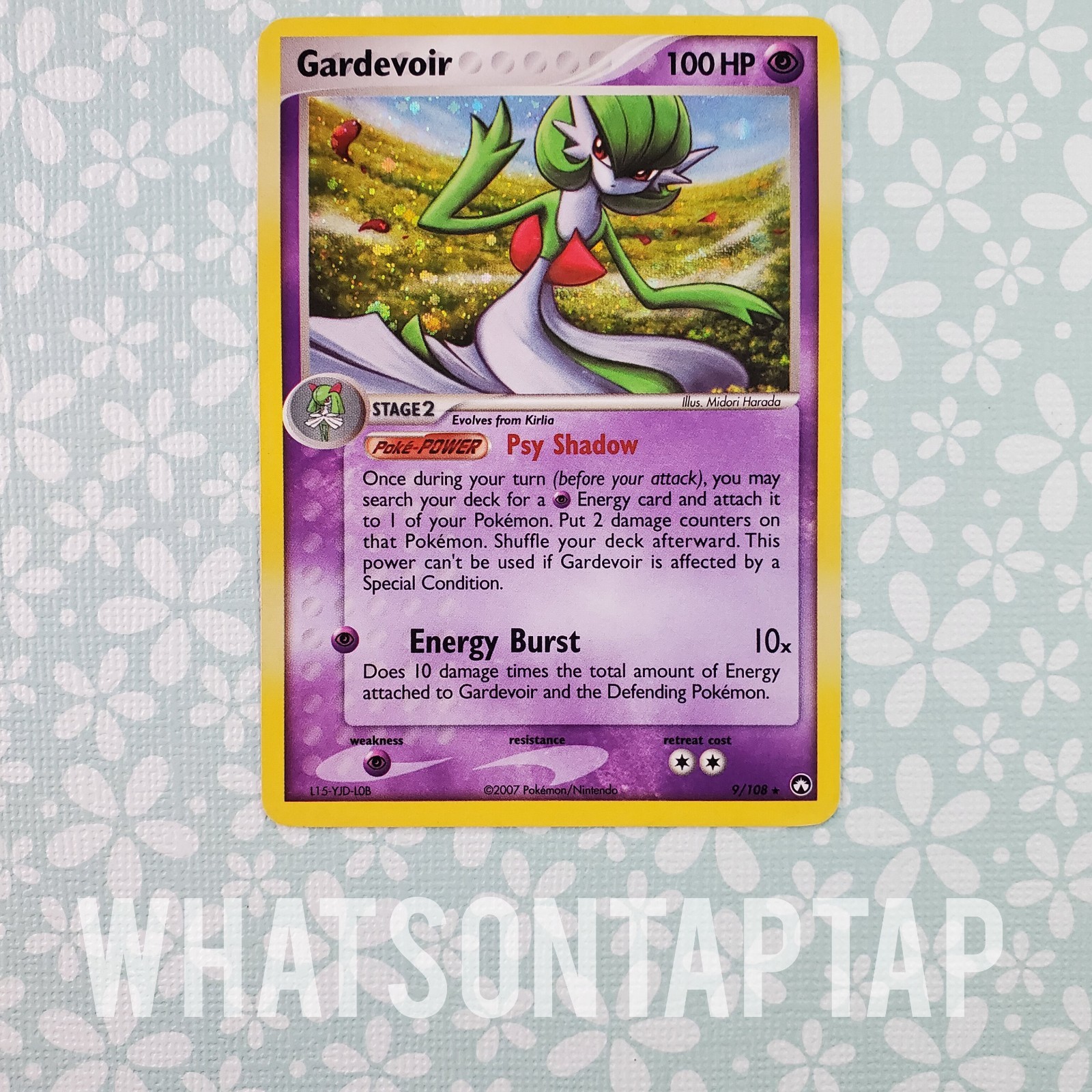 Pokemon Card Gardevoir 9/108 Holo Rare EX Power Keepers Vintage Singles MP