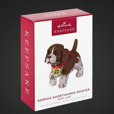 Hallmark German Shorthaired Pointer 2022 Puppy Love Christmas Ornament