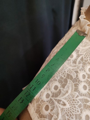 Linge Ancien Gilet Sous Veste Dentelle - Imagen 12 de 12