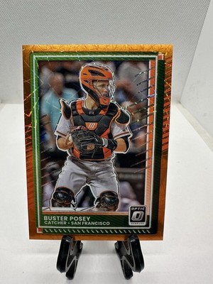 2025 Donruss Optic Orange Lazer Buster Posey Giants #15 B1-10