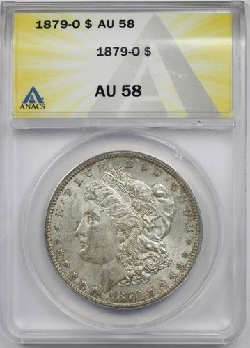 1879-O $1 ANACS AU 58 Morgan Silver Dollar