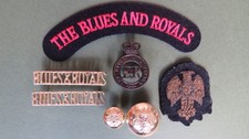 British Army Blues and Royals Cap Badge, Buttons, Arm Badge & Shoulder Titles