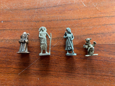 Metallfiguren - Konvolut 4x Ü-Ei Clown Indianer Prister Pharao