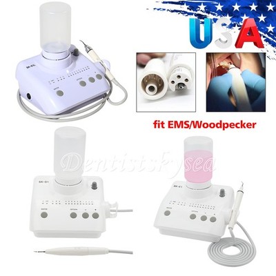 Dental Ultrasonic Scaler LED/NO-LED 2 Bottles Handpiece Fit EMS Woodpecker/DTE