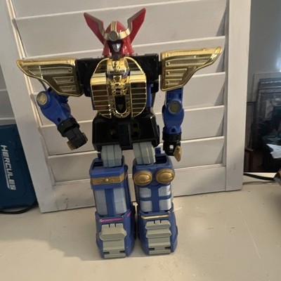 Large Robot Action Figure Toy Figure - Blue Black Gold Red, Ages 4-11