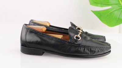 Cole Haan Mens Ascot II Loafer Size 9 M Black Leather Bit  display picture 1