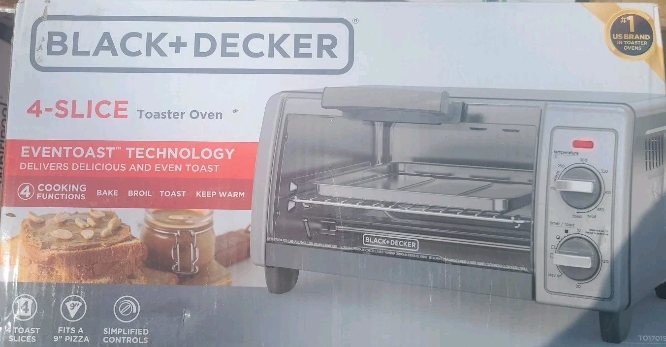 NEW NIB Black & Decker Crisp N Bake 4 Slice Toaster Oven Airfry Bake Broil Warm
Opens in a new windo