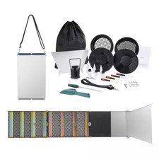 50 In. Folding Sluice Box Gold Panning Kit, 23-Piece Gold Prospecting Equipment