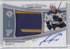 2023 Upper Deck Ultimate Collection 6/15 Nikita Alexandrov Jumbo Patch Auto 07un