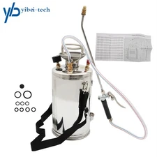 Stainless Steel Sprayer Cleaning Garden 1.5Gal Hand-Pump Sprayer with 3.3FT Hose