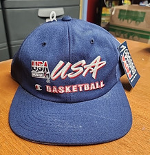 NEW RARE VTG 1990s USA Dream Team Olympic Basketball Champion Snapback Hat NWT
