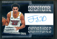 2024-25 Panini Prizm Black Sensational Trayce Jackson-Davis Warriors AUTO 