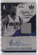 2017 Court Kings Sketches & Swatches Prime 1/10 Harrison Barnes Auto Sketch 03ew