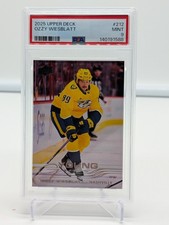 2025-26 Upper Deck Series 1 #212 Ozzy Wiesblatt Young Guns PSA 9 MINT Rookie RC
