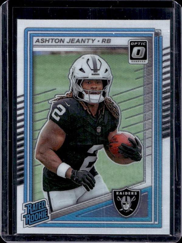 2025 Panini Donruss Optic Ashton Jeanty Rated Rookie #202 Raiders