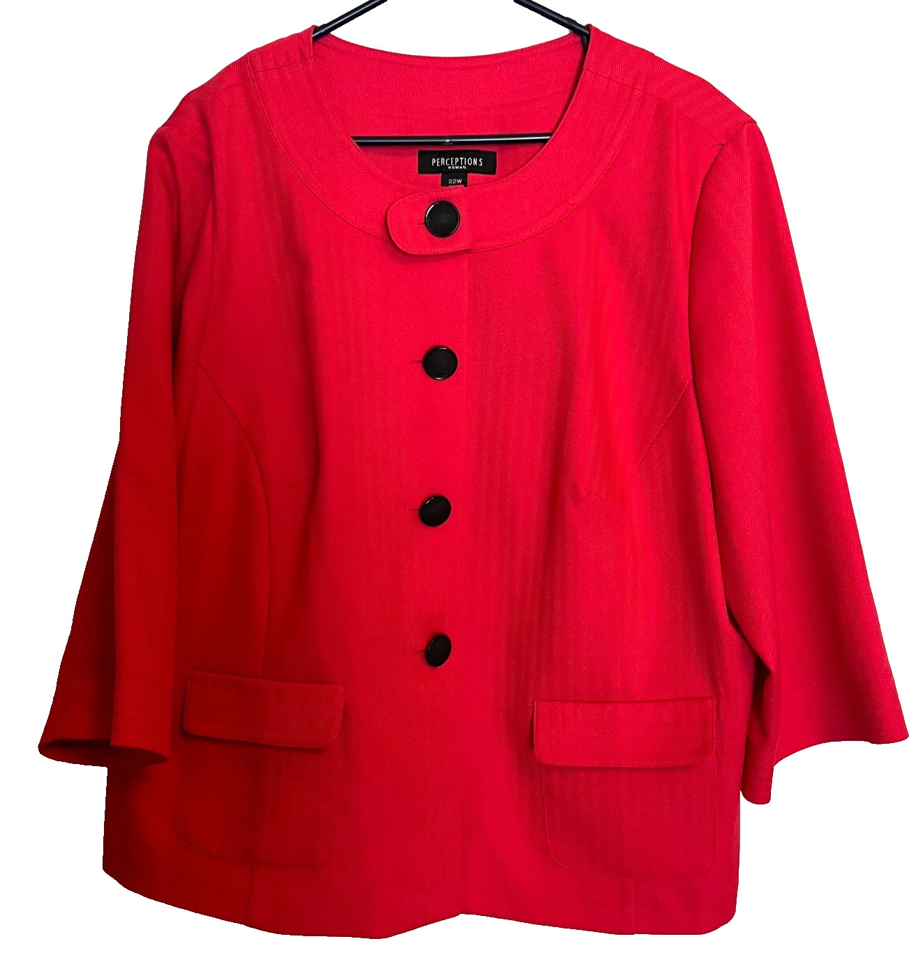 Perceptions Woman's Plus Size Blazer Jacket 22W B… - image 1