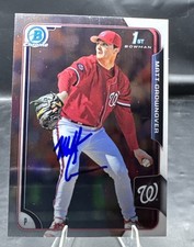 2015 BOWMAN CHROME #183  Matt Crownover  NATIONALS  SIGNED AUTOGRAPH AUTO COA