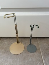 Vintage Metal Doll 2 Stands Adjustable Different Sizes