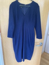 Donna Morgan Navy Bodycon Elegant Evening Dress Size 12