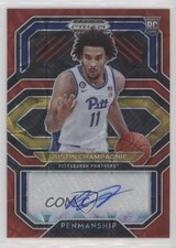 2021-22 Panini Prizm Draft Picks Choice Red 21/88 Justin Champagnie Auto 0p1e